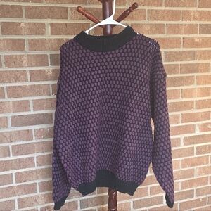 Women's Purple and Black Sweater
